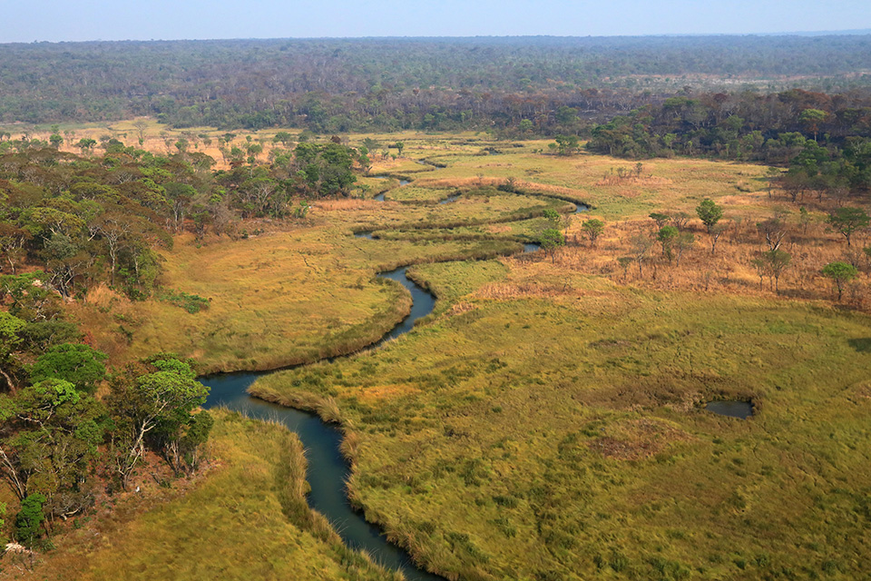 Angola - River in the Source Lakes region