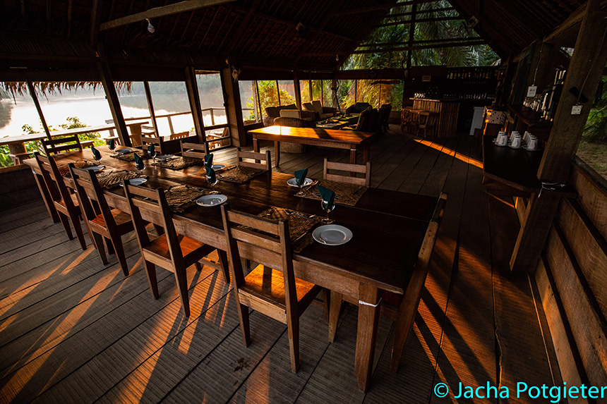 Dining area - Sangha Lodge | Safari Camps in Dzangha-Sangha National Park, Central African Republic
