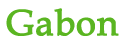 Gabon Text Logo
