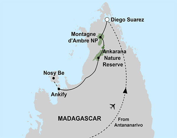 Madagascar North Adventure - Map