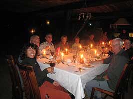 Dinner at South Africa and Namibia Safari