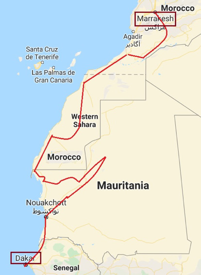 Trans-Sahara Grand Expedition, Marrakech - Dakar